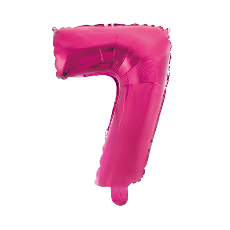 Stor Pink Folie Tal Ballon (88cm.) - 7 Tal