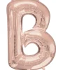 Stor Rosegold Folie Ballon - Bogstav ''B''