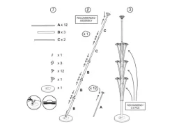 Stort Ballonstativ, 160 cm