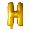 Stort Guld Folie Bogstav - ''H''