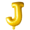 Stort Guld Folie Bogstav - ''J''