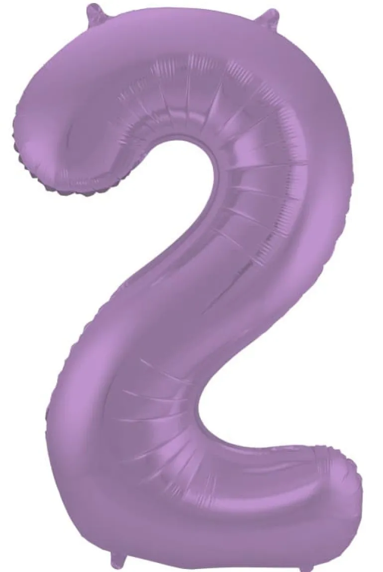 Stort Lavendel Shape Folietal 86 cm, 2 Tal