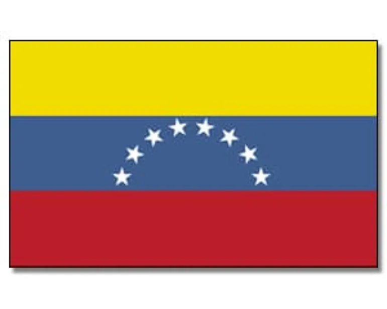 Stort Venezuelansk Stofflag, 90 x 150 cm