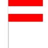 Østrigsk Papirflag på Pind, 27 x 20 cm