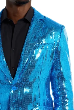 Suitmeister™ Blazer - Paillet Lyseblå