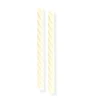Swirl Stagelys Cremefarvet