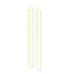 Swirl Stagelys Cremefarvet