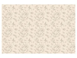 Tableclo Års Beige Blomster, 180 X 120 cm