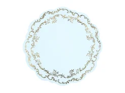Tallerkenmåtter Ornament Lyseblå (6 stk.)