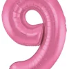Tal Shape Folieballon "Mat Pink" 86 cm - 9 Tal