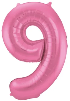 Tal Shape Folieballon "Mat Pink" 86 cm - 9 Tal
