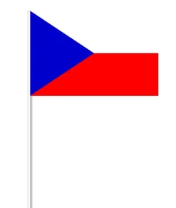 Tjekkisk Papirflag på Pind, 27 x 20 cm