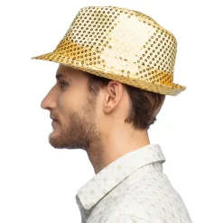 Trilby Hat Guld til Voksne