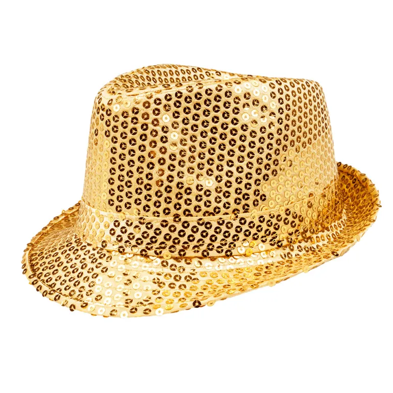 Trilby Hat Guld til Voksne