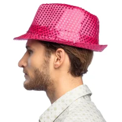 Trilby Hat Pink til Voksne