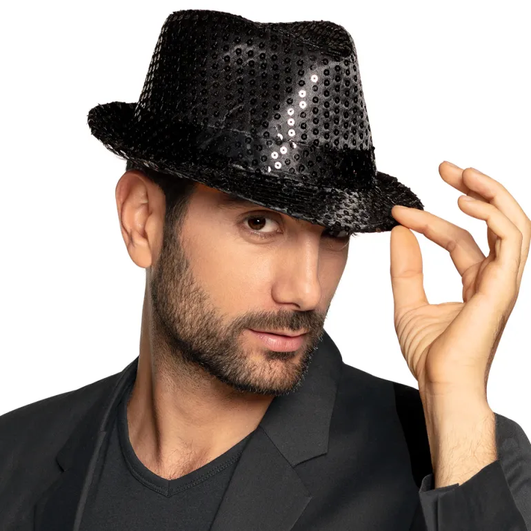 Trilby Hat Sort til Voksne