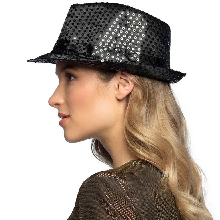 Trilby Hat Sort til Voksne
