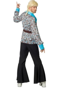 Turkis Hippie Bluse m/Brunt Bælte
