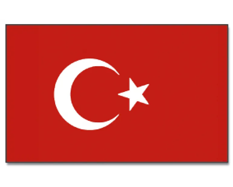 Tyrkisk flag 90 X 150cm.