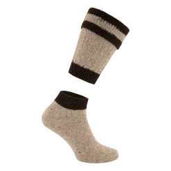 Tyrolerstrømper 2-Delte Loferl, Beige/Brun