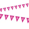 Vimpelguirlande - Pink Glitz Fødselsdag, 90 År